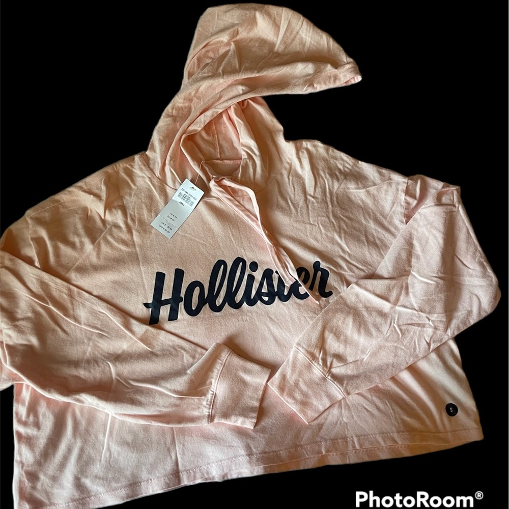 Hollister cropped boyfriend hoodie, Size Small